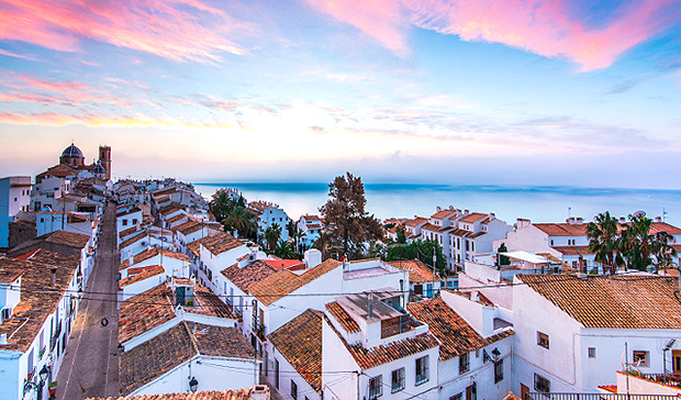 Atardecer sobre los tejados de Altea